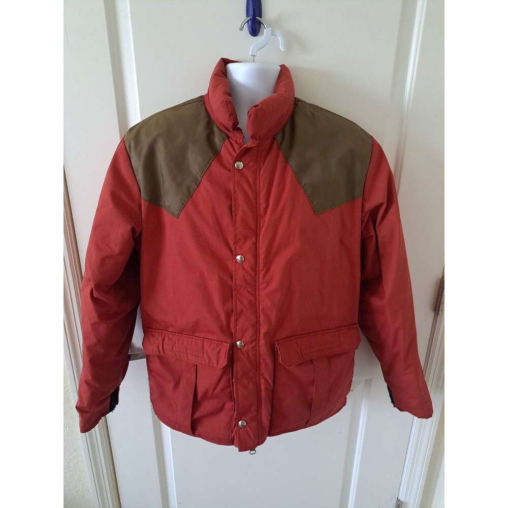 Vintage Alti Wear Santa Fe New Mexico Mens Red Green Snap Front Zip Up Jacket S